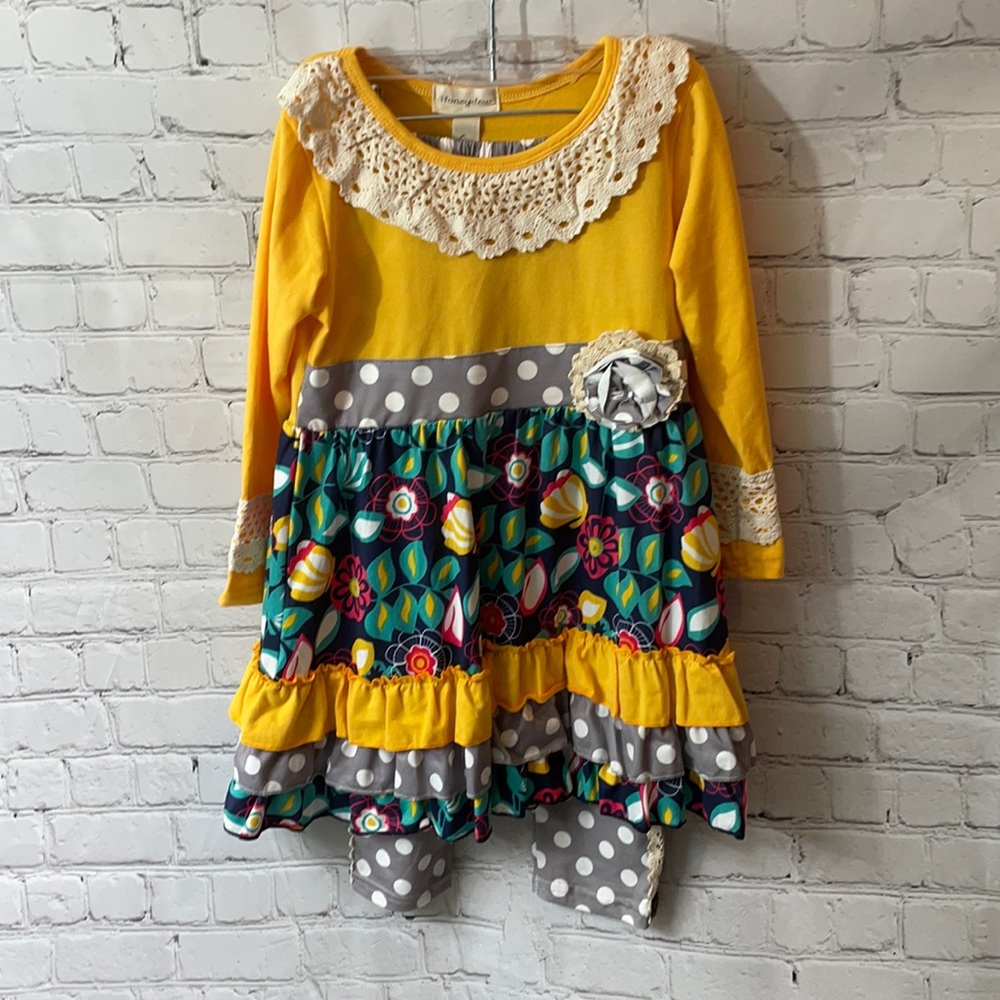 Honeydew Ruffle leggings set